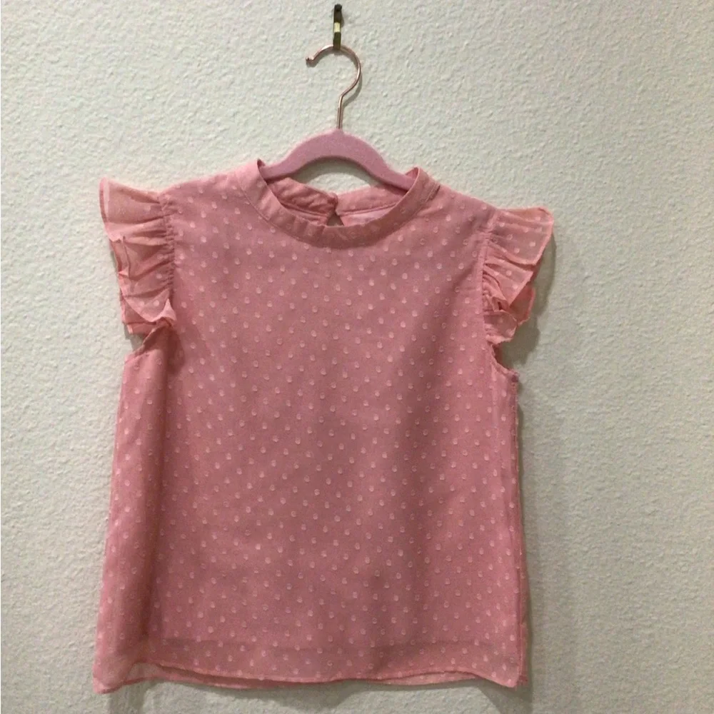 Pink Ruffled Kids Matching Set - Picture 2 of 4